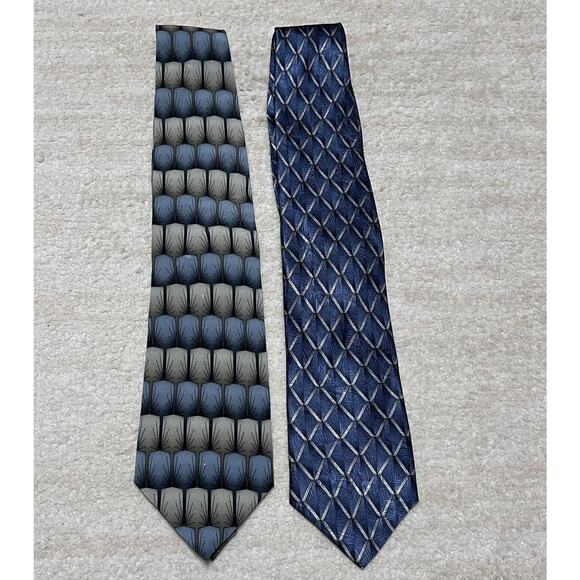 Vintage 1996 Grateful Dead Ties 100% Silk Geometric 58X3.5” - Picture 1 of 7